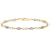 9ct Yellow Gold AMB222752 Ladies Tanzanite &  0.01ct Diamond Bracelet