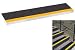 Grit Surface Aluminum Stair Tread 11D 30W Glued Down Yellowblack