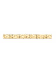 Genuine 14K Yellow Gold 12.50mm Nugget Bracelet 7 Inches 28 Grams Of Gold 100% Satisfaction Guaranteed.