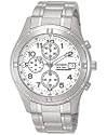 Citizen Herren-Chronograph CIT-AN0750-61A, wei&szlig;es Zifferblatt, Edelstahlgeh&auml;use, Edelstahlarmband, Datum, Stoppuhr 1/20 sek