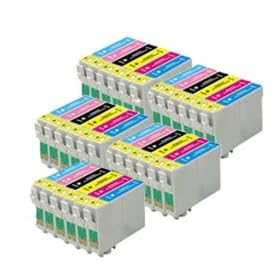 5 Full sets, 801-806.....30 compatible ink cartridges fits Epson printes R265, R285, R360, RX560, RX585, RX685, P50 PX650 PX700W PX710W PX800FW PX810FW