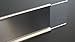 2x8 Wall Name Plate Holder With Clear Plastic Insert (Make Your Own Name Plates) (Black)