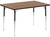 Virco 4000 Series 30''W x 48''L Rectangular Activity Table with Wheelchair Height Legs