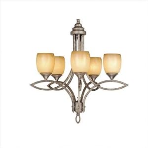 Pisces Chandelier in Lava Stone by Vaxcel