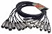 HOSA XLR (M) - XLR (F), 3m (9.9ft.) x 8 BALANCED