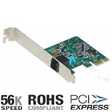 HiRO V.92 56K Internal PCI Express x1 Data Fax Voice Modem (H50197)