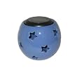 Smart Solar/Smart Solar 3183WRM1 Ceramic  Solar Sphere lantern Blue Ceramic