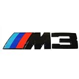 BMW M3 Black Matted Metal Chrome Emblem by MG Tires Racing