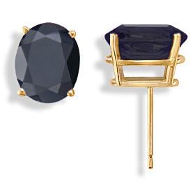 14KT Black Onyx Earrings by Gold and Diamond Source