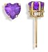 14KT Amethyst Earrings