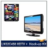  Samsung LN32C450 32″ HDLCD TV, 720p, HDMI, ...