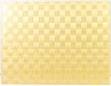 Placemat - Woven Plastic - Butter Yellow