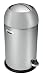 Polder Wink Waste Can, Brushed Stainless Steel