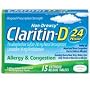 Claritin D 24 hour Allergy and Congestion 15 ct