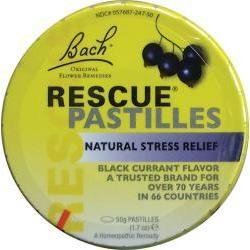 Bach Flower Essences Black Currant Rescue Remedy Pastilles 1.7 oz tin