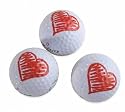 Golfballset HERZ,Golfb&auml;lle mit Herzdesign,Golfgeschenke f&uuml;r Verliebte Herzen