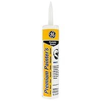 GE GE5091 Silicone II White Paintable Sealant, 10.1-Ounce Cartridge