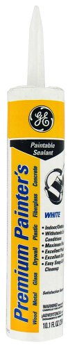 GE Silicone II White Paintable Sealant, 10.1-Ounce Cartridge #GE5000