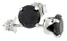 Black CZ 1.0 Carat Size Brilliant Cut Stud Earrings