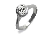 18K White Gold Invisible Set Pie-Cut Diamond Ring.