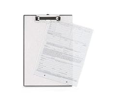 Baumgartens Double-Panel Letter-size See-Thru Clipboard
