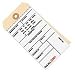 0 - 499 Wired Inventory Tag 2 Part Carbonless