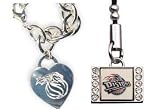 Detroit Pistons Heart Bracelet/Cell Phone Charm Package