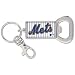 New York Mets Bottle Opener Metal Keychain