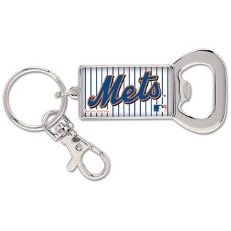 New York Mets Bottle Opener Metal Keychain