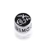 Bling Jewelry 925 Sterling Silver USMC US Marine Corps Bead fits Pandora, Biagi, Chamilia,Troll