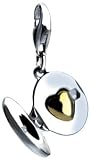 Heart in Locket Sterling Silver Diamond Charm by Hot Diamonds