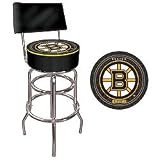 NHL Boston Bruins Padded Bar Stool with Back