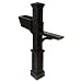 Mayne 5830-BK Westbrook Plus Mailbox Post, Black