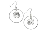 Notre Dame Fighting Irish School Charm Round Earrings