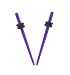 Acrylic Neon Taper - Purple - 14G - Sold as a Pair
