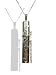 Sterling Silver Engraved Toothpick Holder Pendant & Chain.