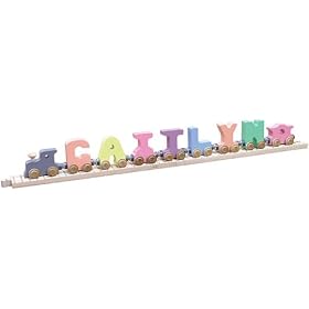 7 Letter Pastel Name and Track to Fit