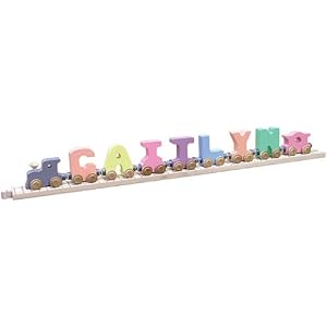 7 Letter Pastel Name and Track to Fit by 
