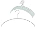 MAWA Euro Series Non-Slip Space Saving Clothes Hanger, Set of 10, Silver Style 40/P, Pack of 10, 10 Count (14148)
