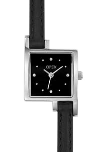 Opex - X3231LA3 - Jour - Montre Femme - Quartz Analogique - Cadran Noir - Bracelet Cuir Noir