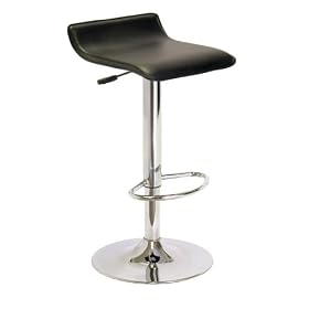 Winsome Spectrum ABS Airlift Swivel Stool, Faux Leather by Winsome
