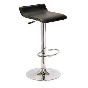 Winsome Spectrum ABS Airlift Swivel Stool, Faux Leather by Winsome