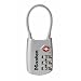 Master Lock 4688DSLV TSA Accepted Cable Luggage Lock, Silver