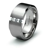 Stainless Steel Ring with CZ