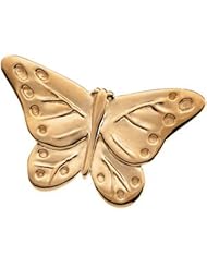 14K Yellow Gold 16.25X27.00 mm The Babysitter Butterfly Brooch