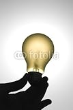 Wallmonkeys Peel and Stick Wall Decals - Bulb in Hand - 18H x 12W Removable Graphic