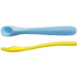 Spuni Soft-Tip Baby Spoon in Bubbly Blue & Lucky Lemon