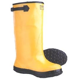 Yellow Slush Rubber Boots 17'', size 16 by Hygrade