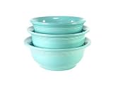 Fiestaware Turquoise 837 3-Piece Mixing Bowl Set