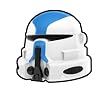 White 501st Airborne Helmet - LEGO Compatible Minifigure Piece